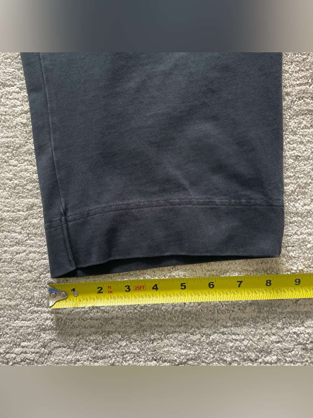 Nike Sportswear 7/8 Cropped Sweatpants Black Womens XL Athleisure 100% Cotton - Picture 5 of 8